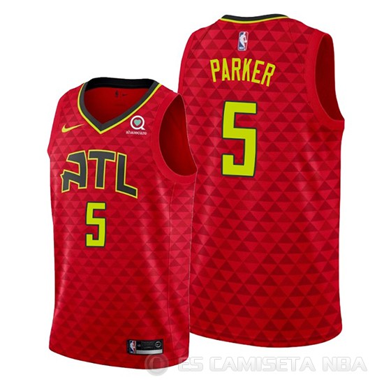 Camiseta Jabari Parker #5 Atlanta Hawks Statement Rojo - Haga un click en la imagen para cerrar